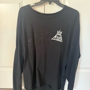 Fall out Boy FOB Black Long Sleeve Tee